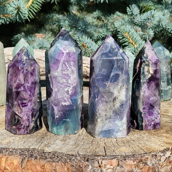 Rainbow Fluorite Tower / Wand / Obelisk / Fluorite - Picture 1 of 9
